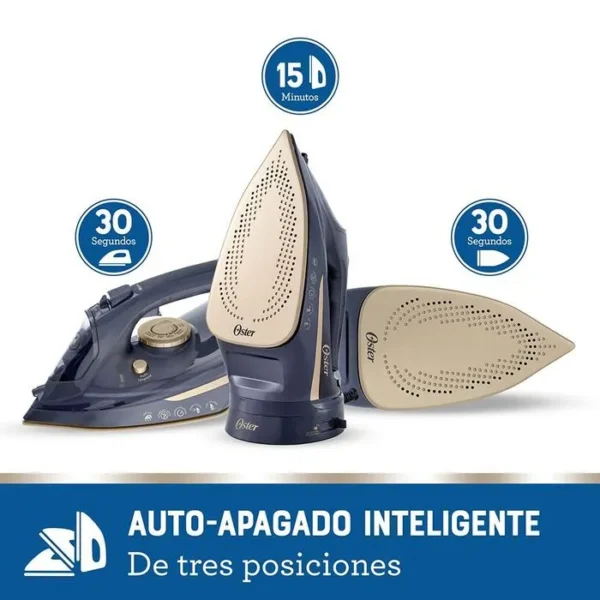plancha oster 2 en 1 inalámbrica con base de carga