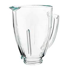 vaso de licuadora circular original de vidrio