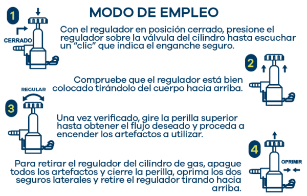 regulador de gas industrial