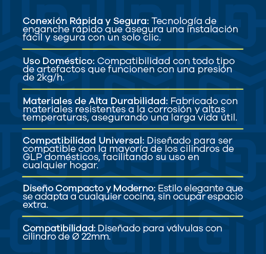 regulador de gas doméstico