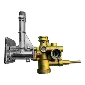 cuerpo completo de válvula de gas y agua con micro switch | calefón 1 pila